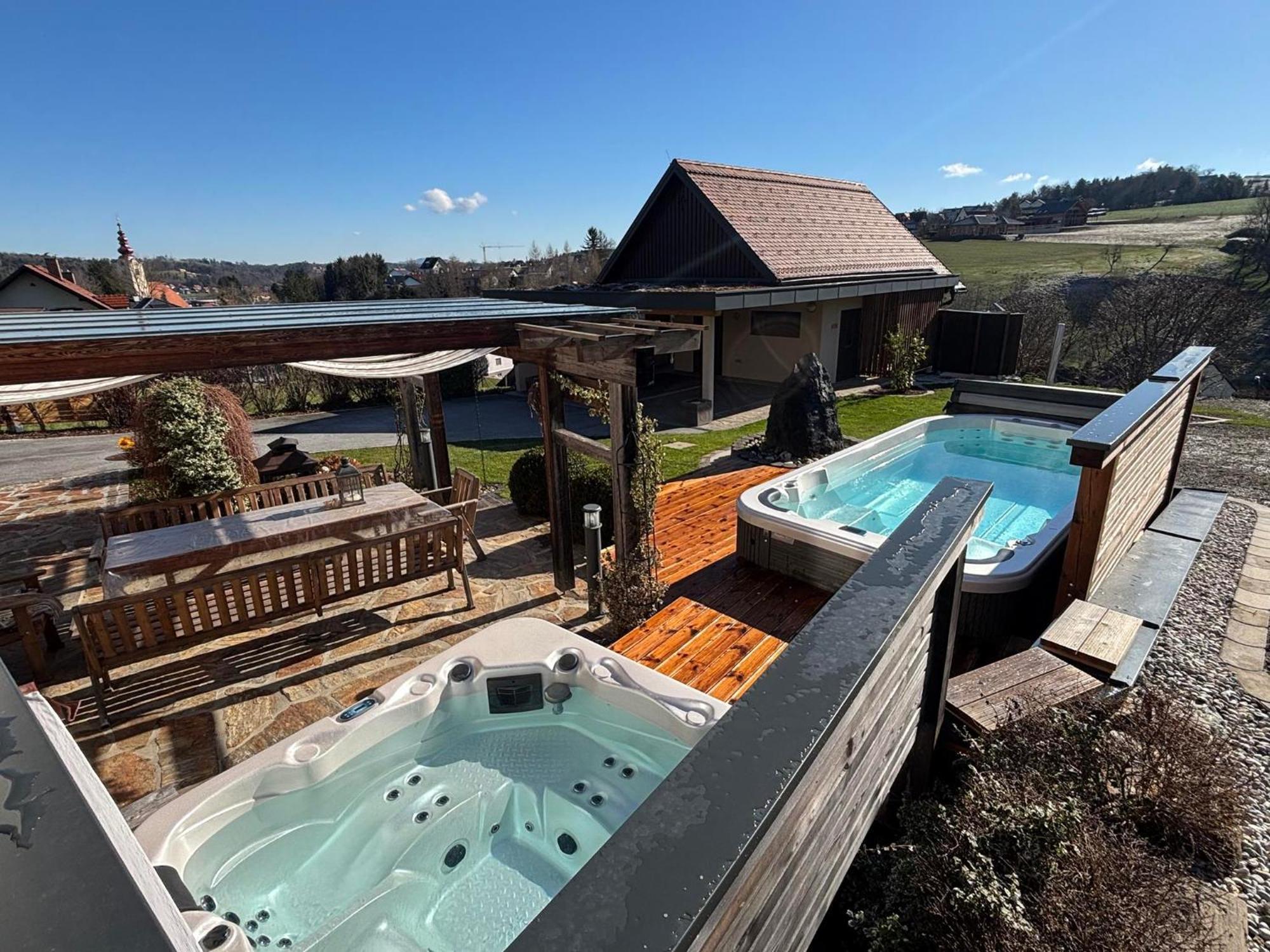 Das "Ferienhaus Eibiswald" Landhaus Refugium Im Schilcherland - Sauna Und Spa エクステリア 写真